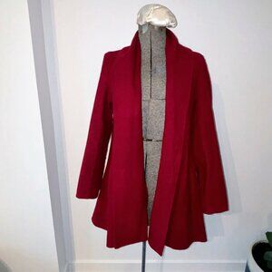 Eileen Fisher virgin wool/cashmere blend cardigan sweater petite small